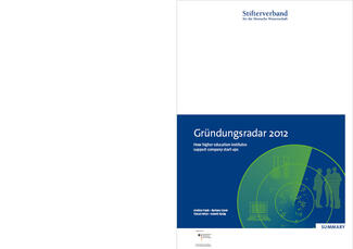 Gründungsradar 2012: English Summary (Cover)