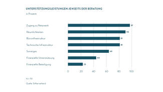 Unterstützungsleistungen jenseits der Beratung (Grafik)