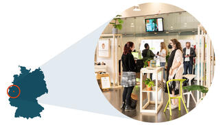 Messe-Area bei den Sustainable Start-up Days (Foto: Josephine Behr)